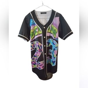Bel Air Graffiti Stitched Baseball Camo Print Jersey
